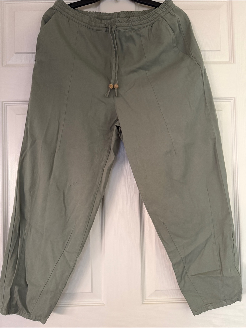 Zara Women’s Olive Drawstring Pants